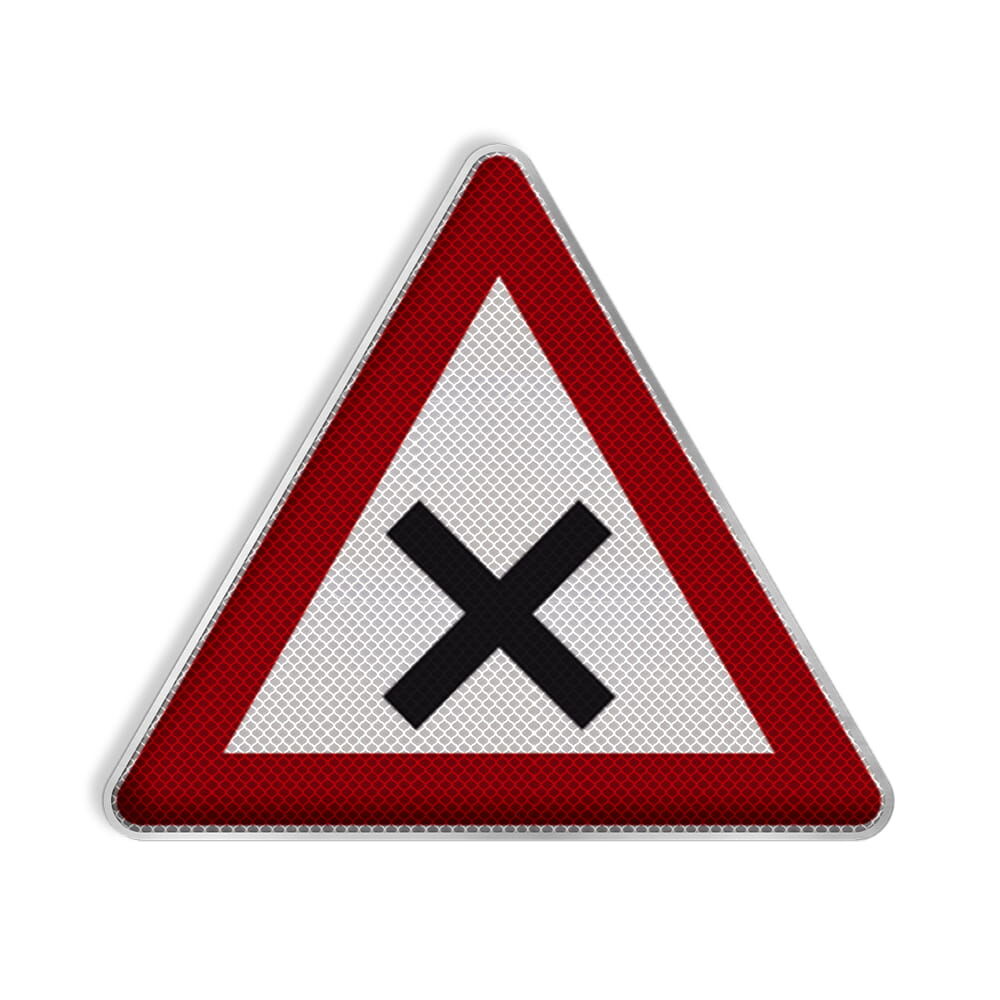 VZ 102 Kreuzung oder Einmündung mit Vorfahrt von rechts VZ 102 Kreuzung oder Einmündung mit Vorfahrt von rechts