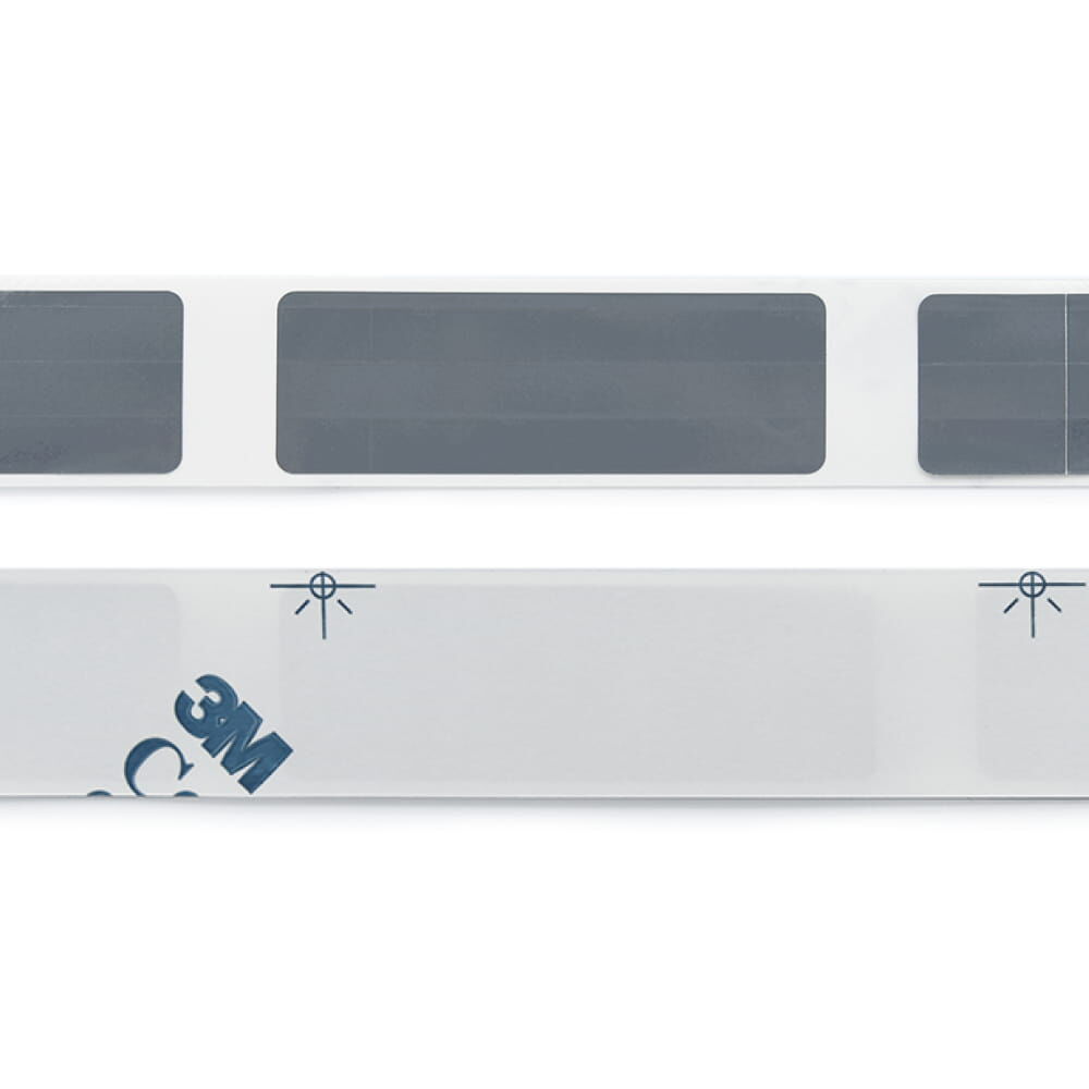 Vorder- und Rückseite der Konturmarkierungsstreifen