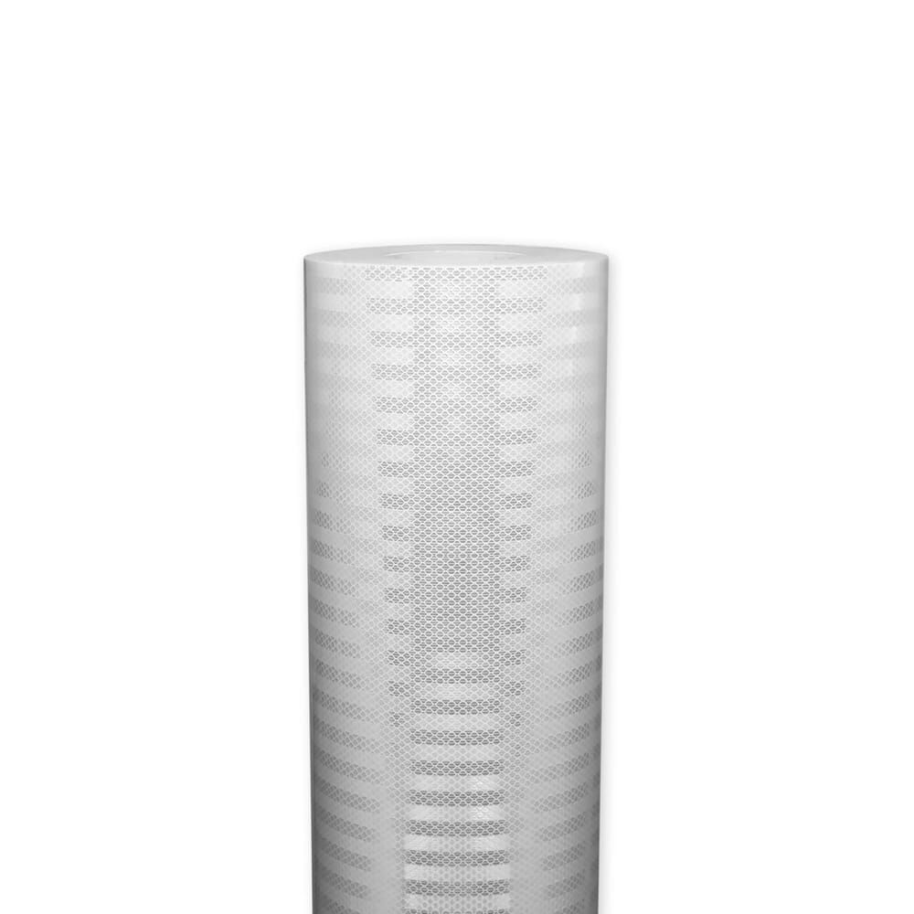 Weiße 3M 3930-Rolle (914 mm), frontale Ansicht der Reflexfolie