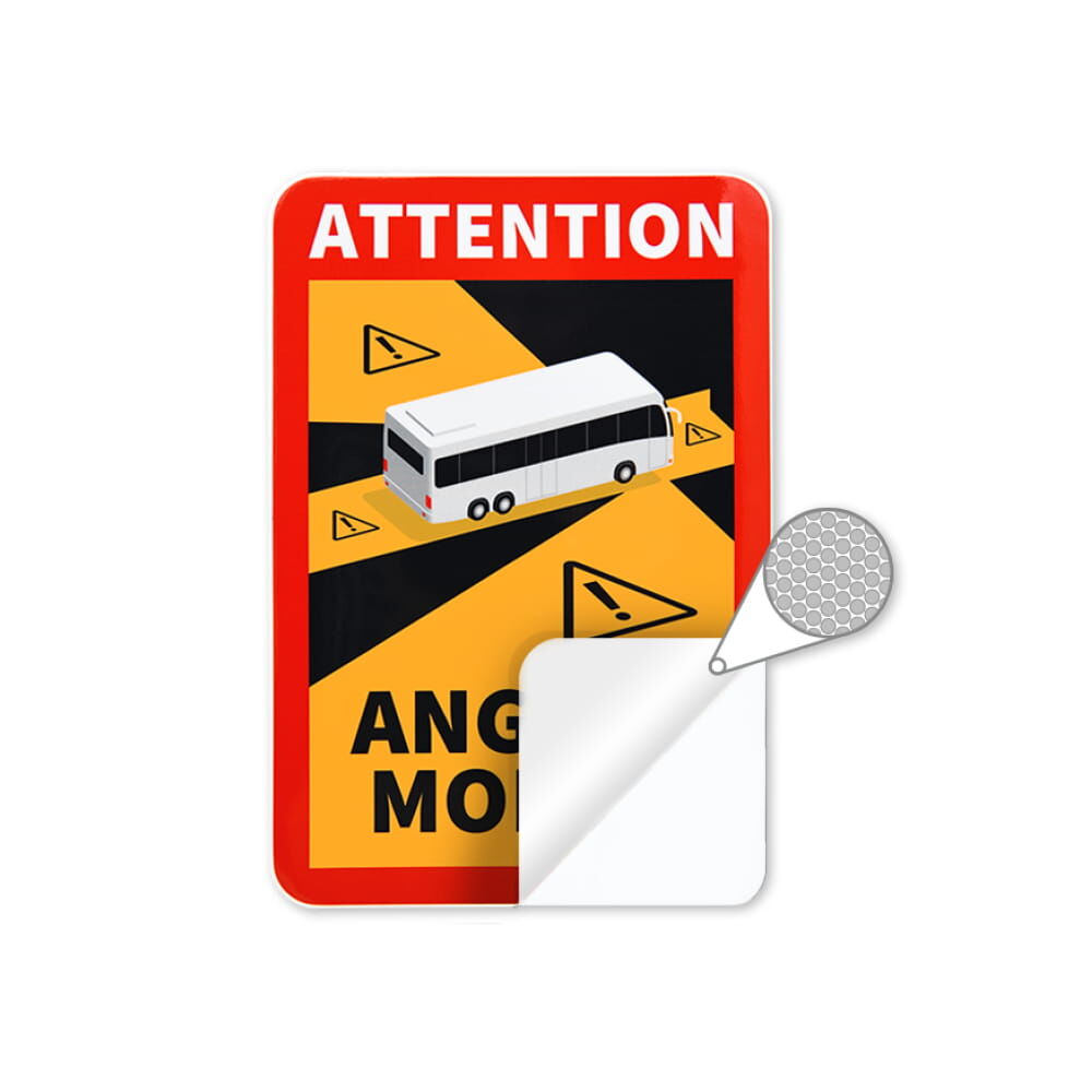 Bus-Schild Toter Winkel "Angles Morts" Frankreich