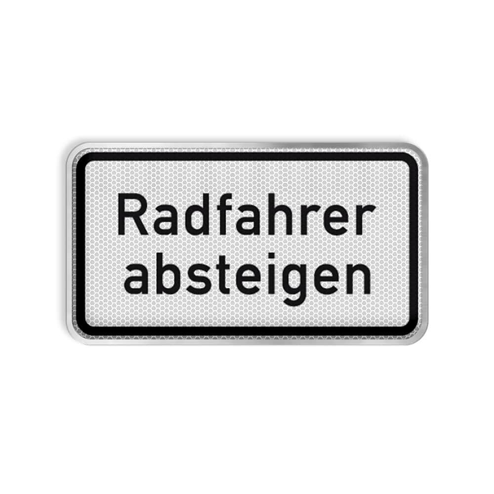 VZ 1012-32 Radfahrer absteigen VZ 1012-32 Radfahrer absteigen