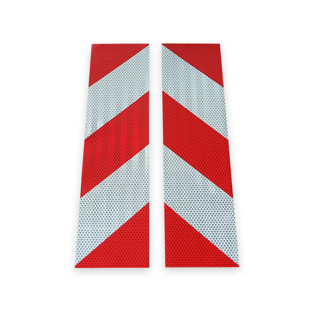 3M 823i Container-Warnmarkierungs-Set, rot-weiß reflektierend, links + rechts diagonal