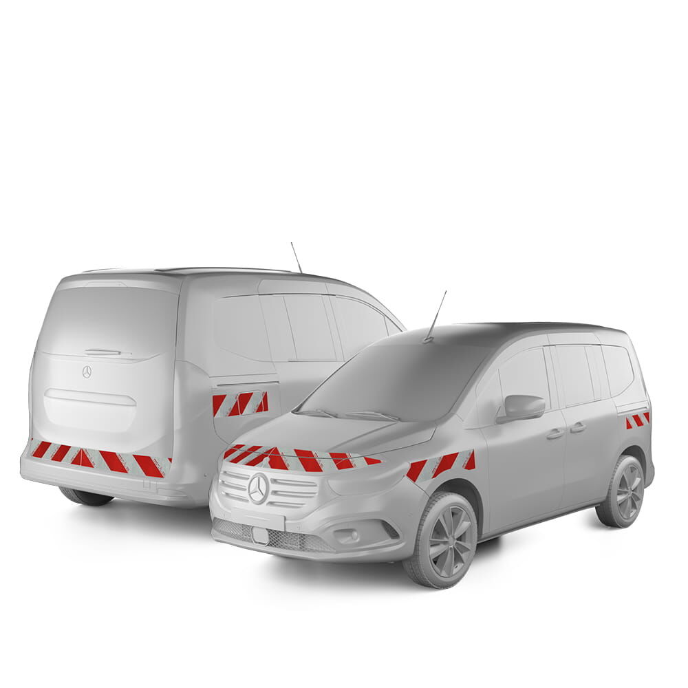 Mercedes Benz EQT (W420, Standard) Warnmarkierung ab 07-2023