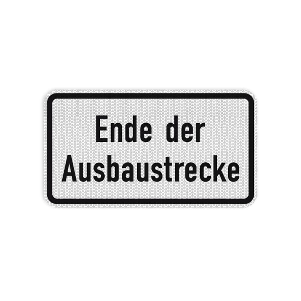 VZ 2139 Ende der Ausbaustrecke