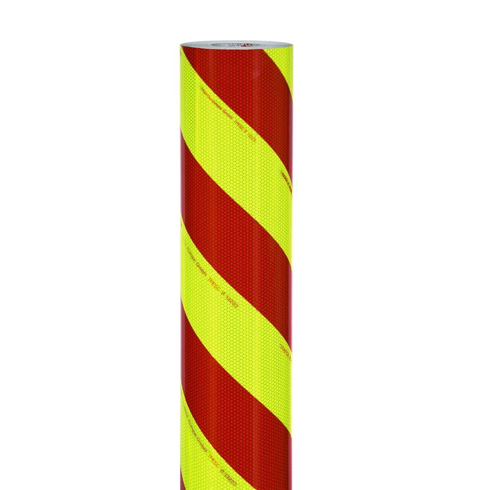 Orafol VC 612 Großrolle 1220 mm linksweisend, rot/fluor-lime