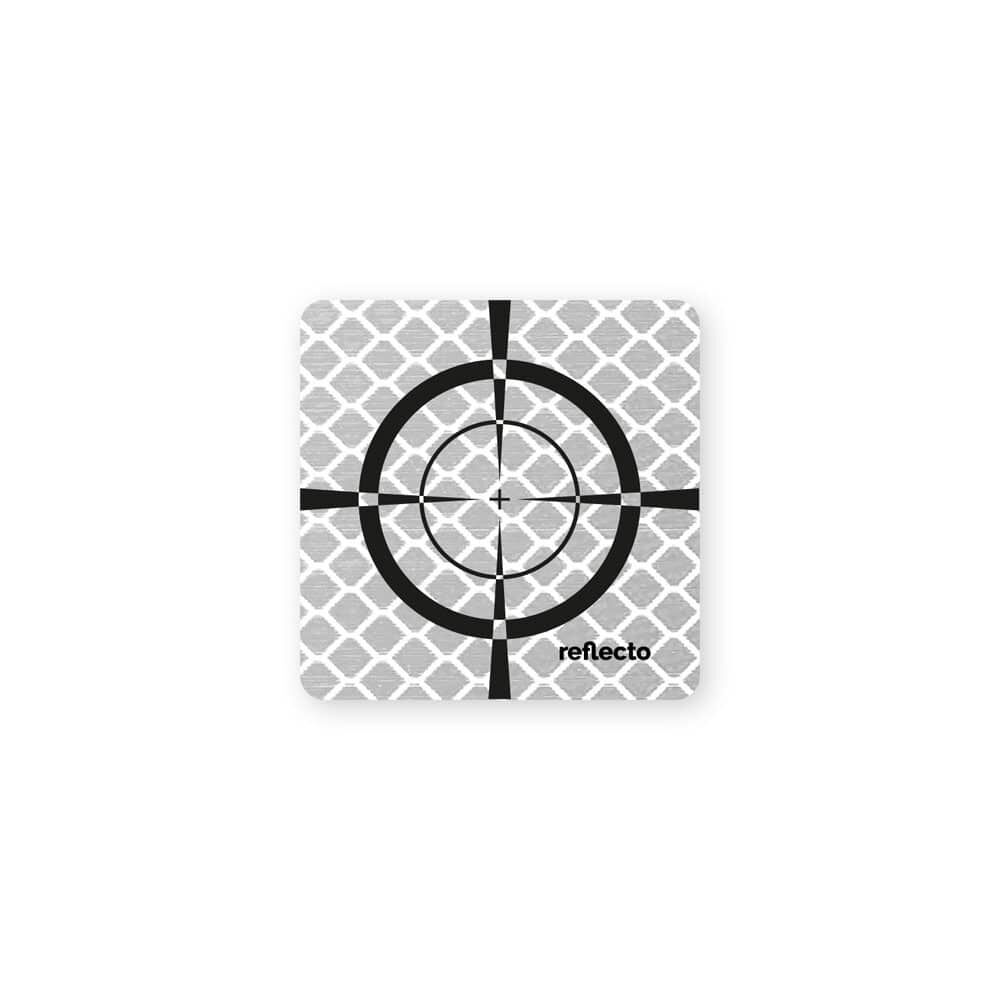 Reflexzielmarke weiß 50x50 mm selbstklebend