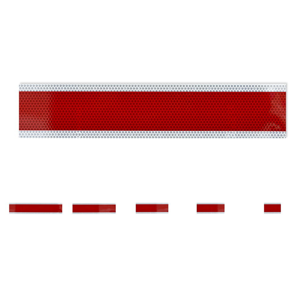 Reflexstreifen rot-weiß für Pfosten, verschiedene Längen