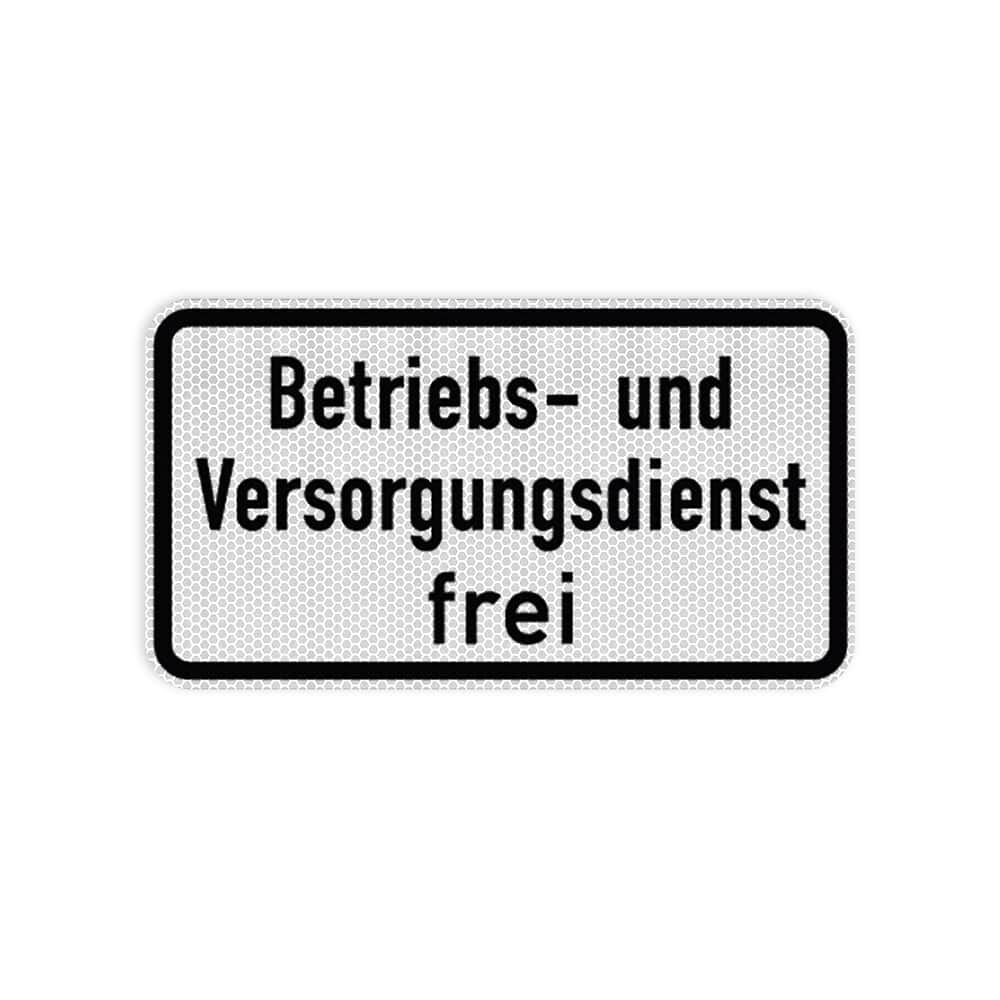 VZ 1026-39 Betriebs- und Versorgungsdienst frei RA 2 231 x 420 mm 3 mm Dibond