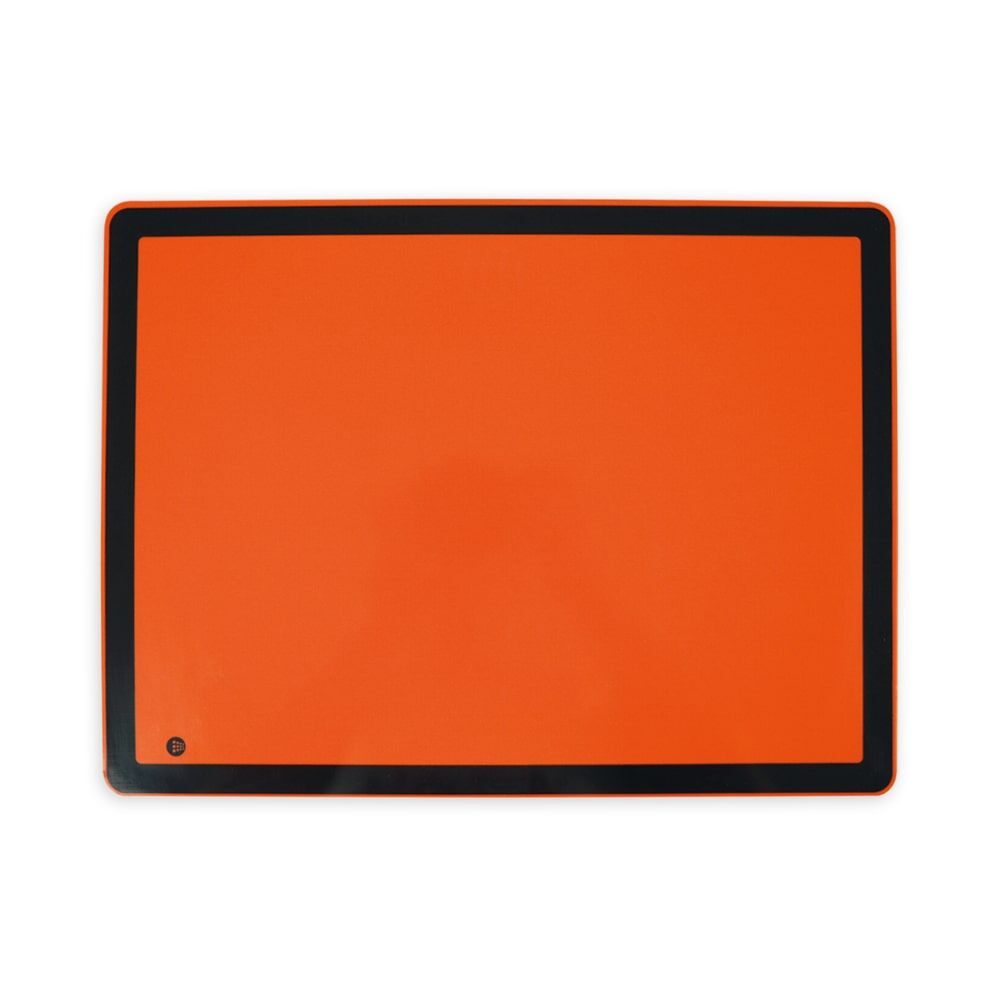 ADR-Gefahrguttafel starr 400 × 300 mm, Vorderseite aus reflektierendem Stahlblech