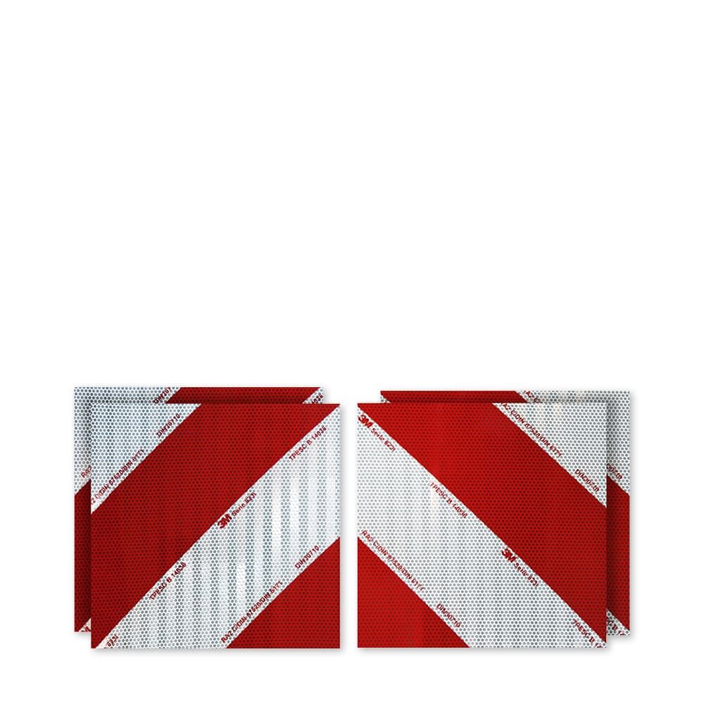 3M Kfz Warnmarkierung 823i Zuschnitte Set 4x 282mm x 282mm