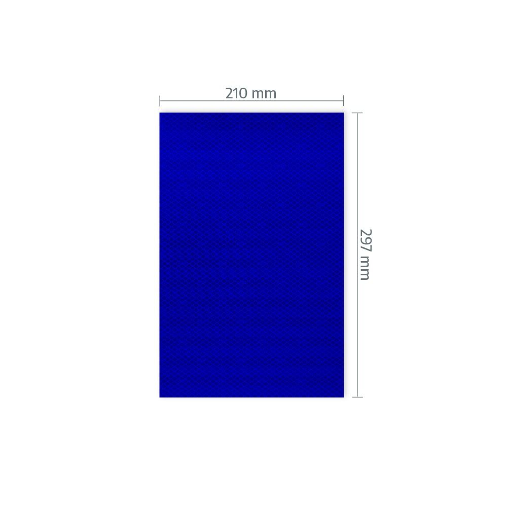 A4-Zuschnitt 3M 3430 mit Maßangabe 210 × 297 mm