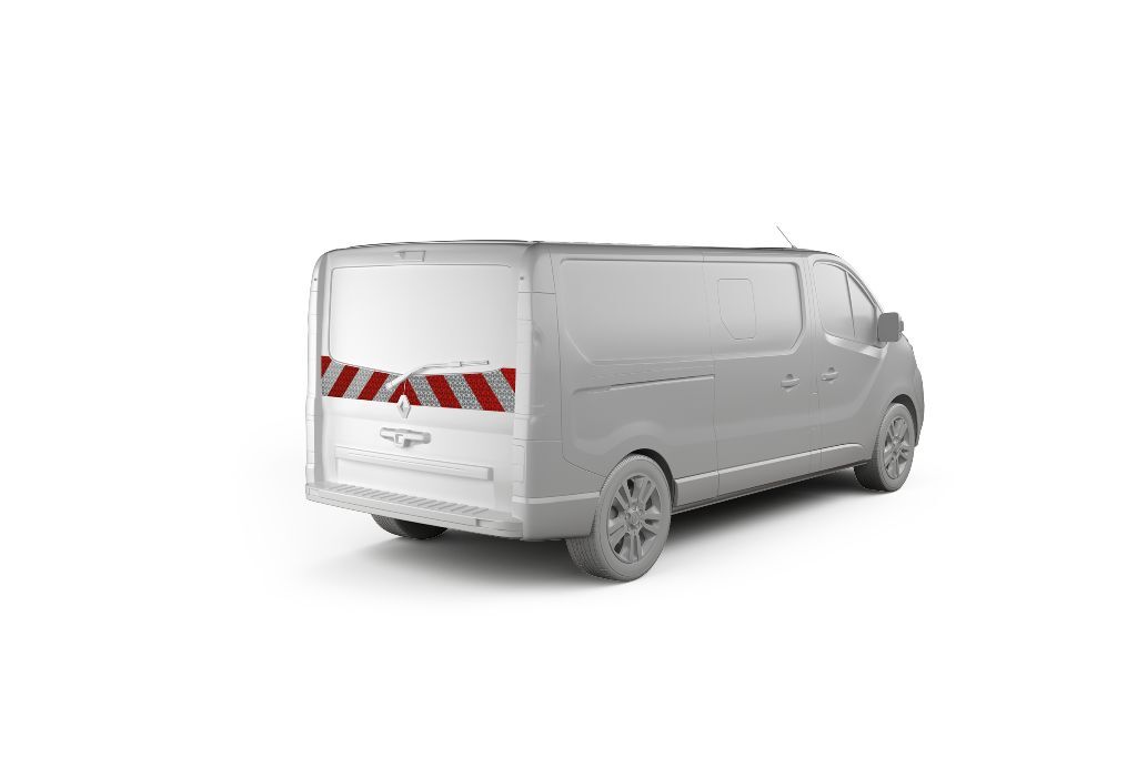 Renault Trafic Warnmarkierung Heckmarkierung Heckklappe