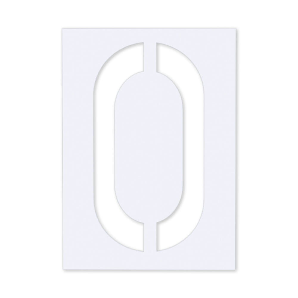 Einzelne Zahlenschablone „0“