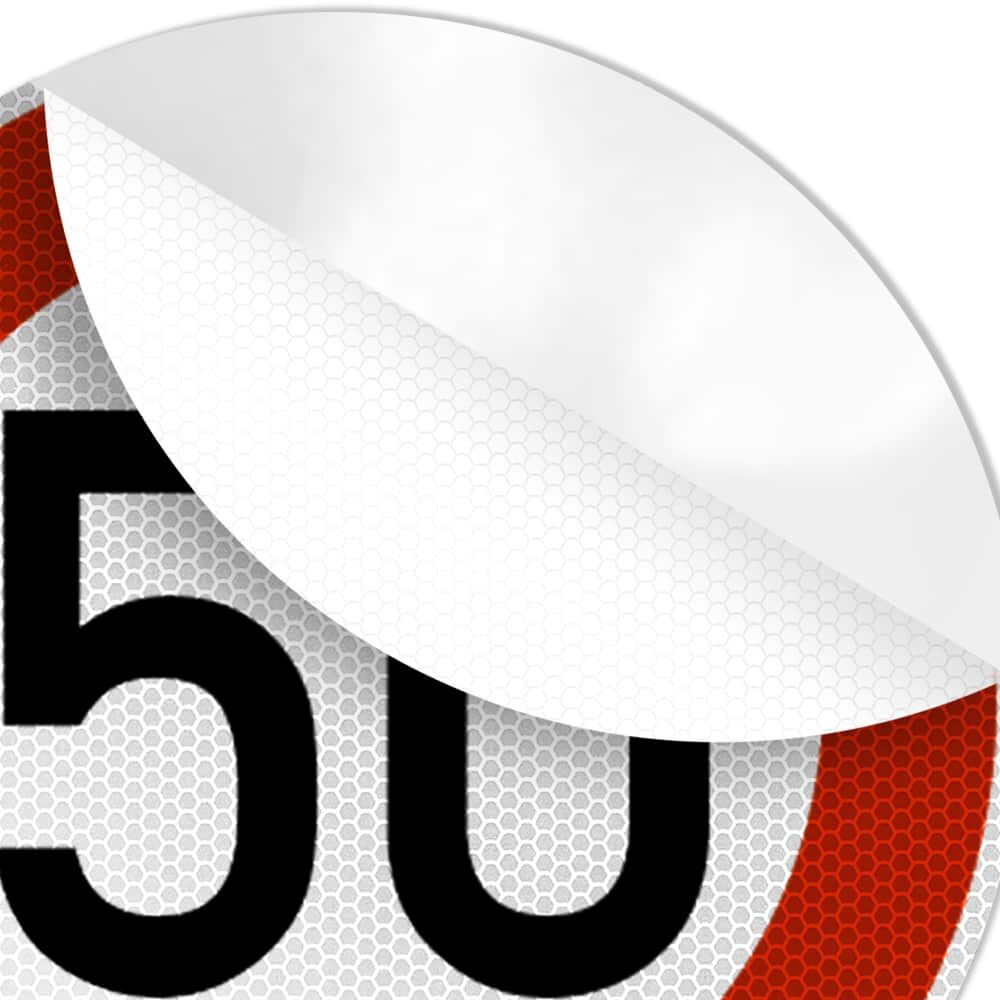 VZ 274-50 als selbstklebender Folienzuschnitt, Detailansicht