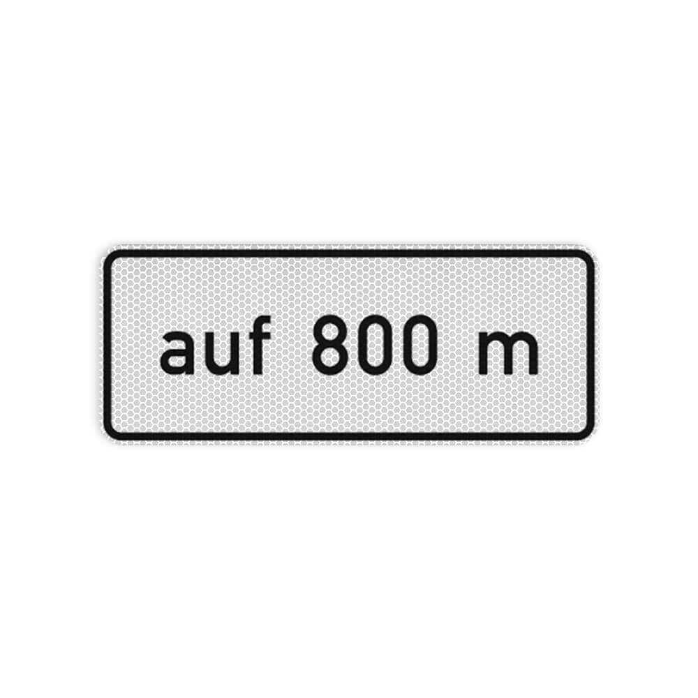 VZ 1001-34 Länge einer Strecke auf … m VZ 1001-34 Länge einer Strecke auf … m