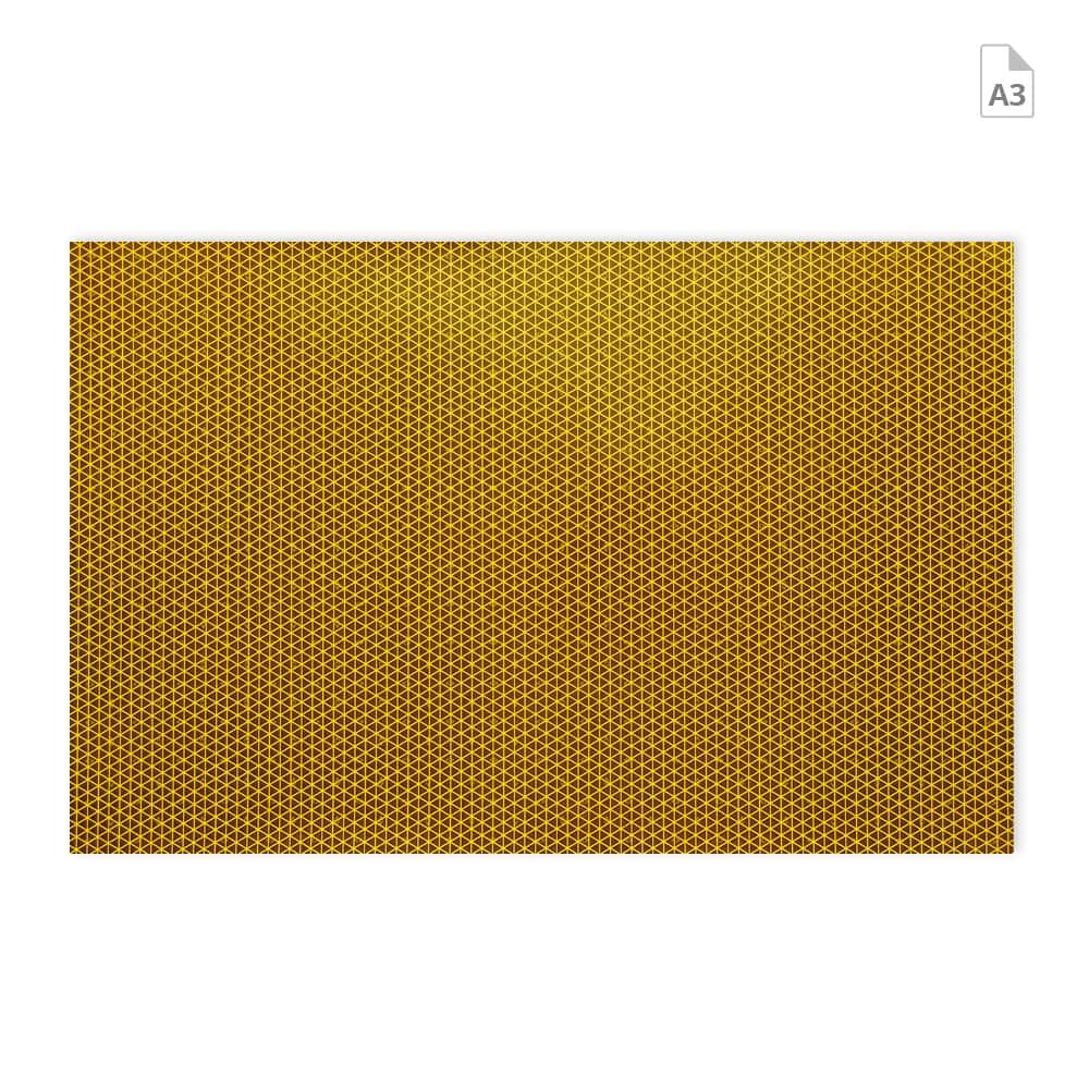 Zuschnitt Orafol ORALITE Reflexfolie VC 612 DIN A3 gelb