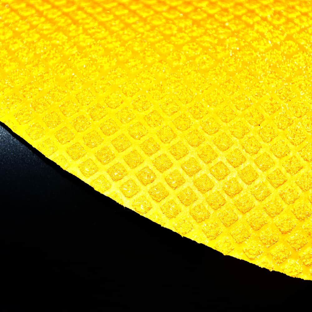 Reflexaufnahme der gelben 3M Stamark A721 Folie bei direkter Lichteinstrahlung