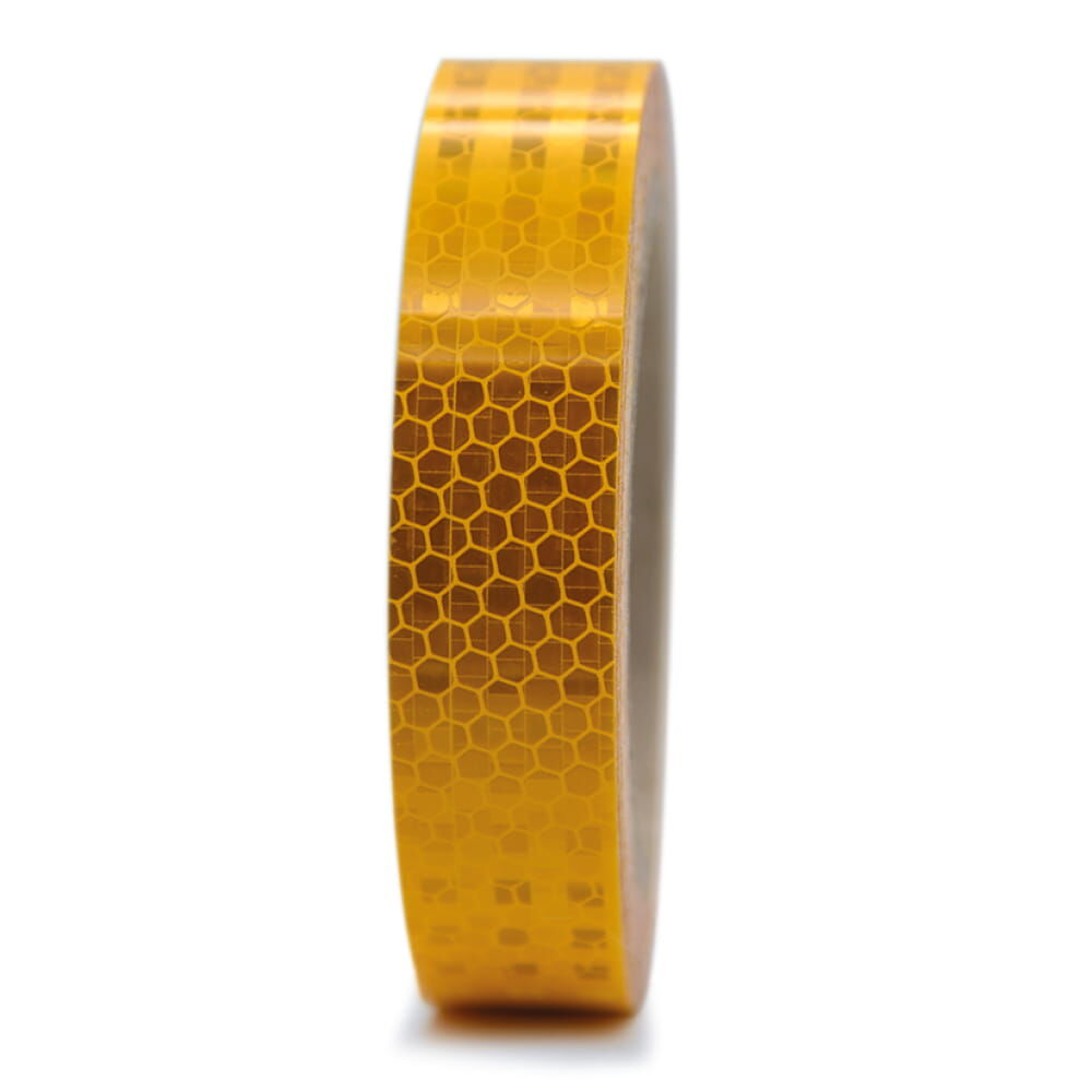 Avery Reflexband T-7500B gelb, 25 mm Rolle, Frontansicht
