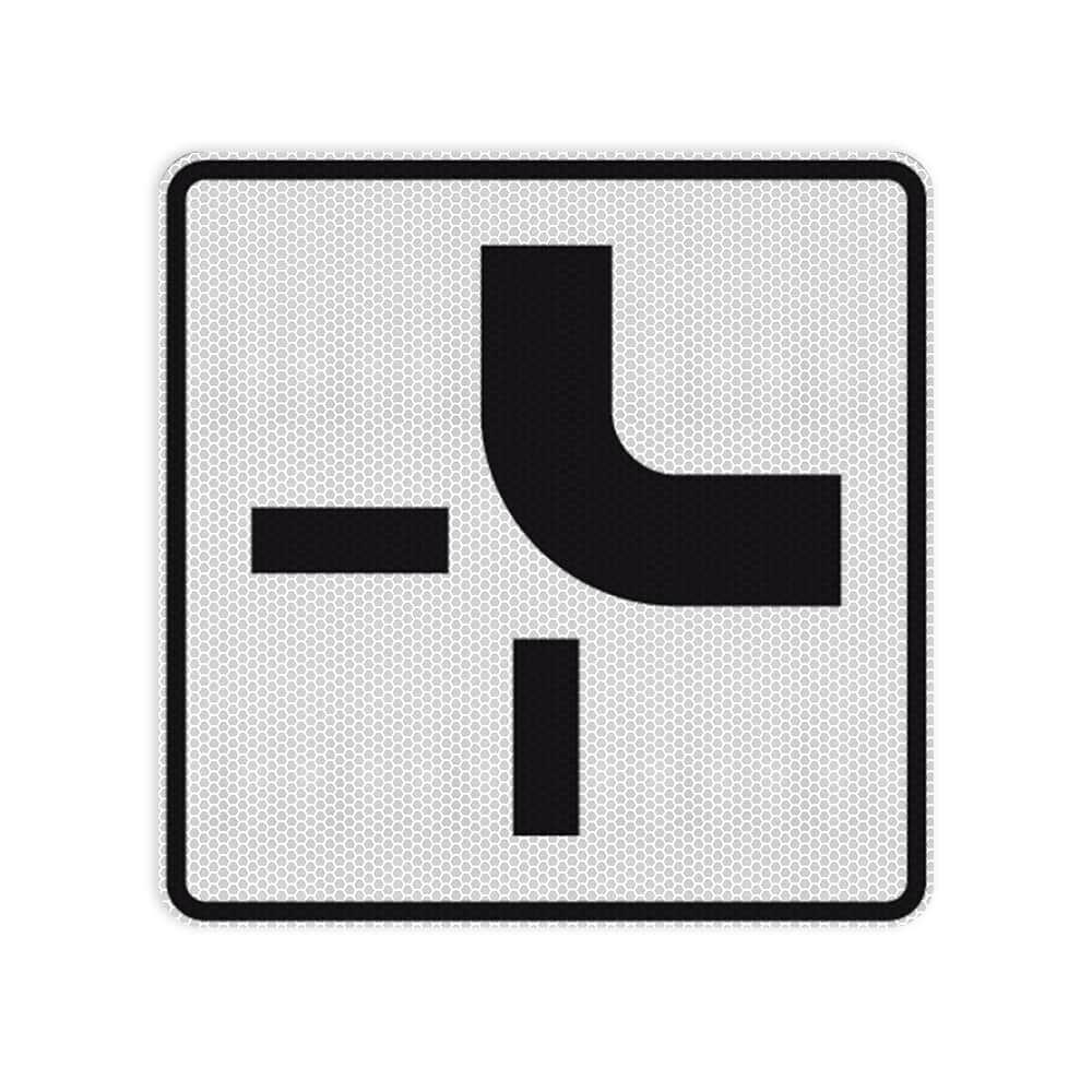 VZ 1002-21 Verlauf der Vorfahrtstraße RA 2 420 x 420 mm 3 mm Dibond