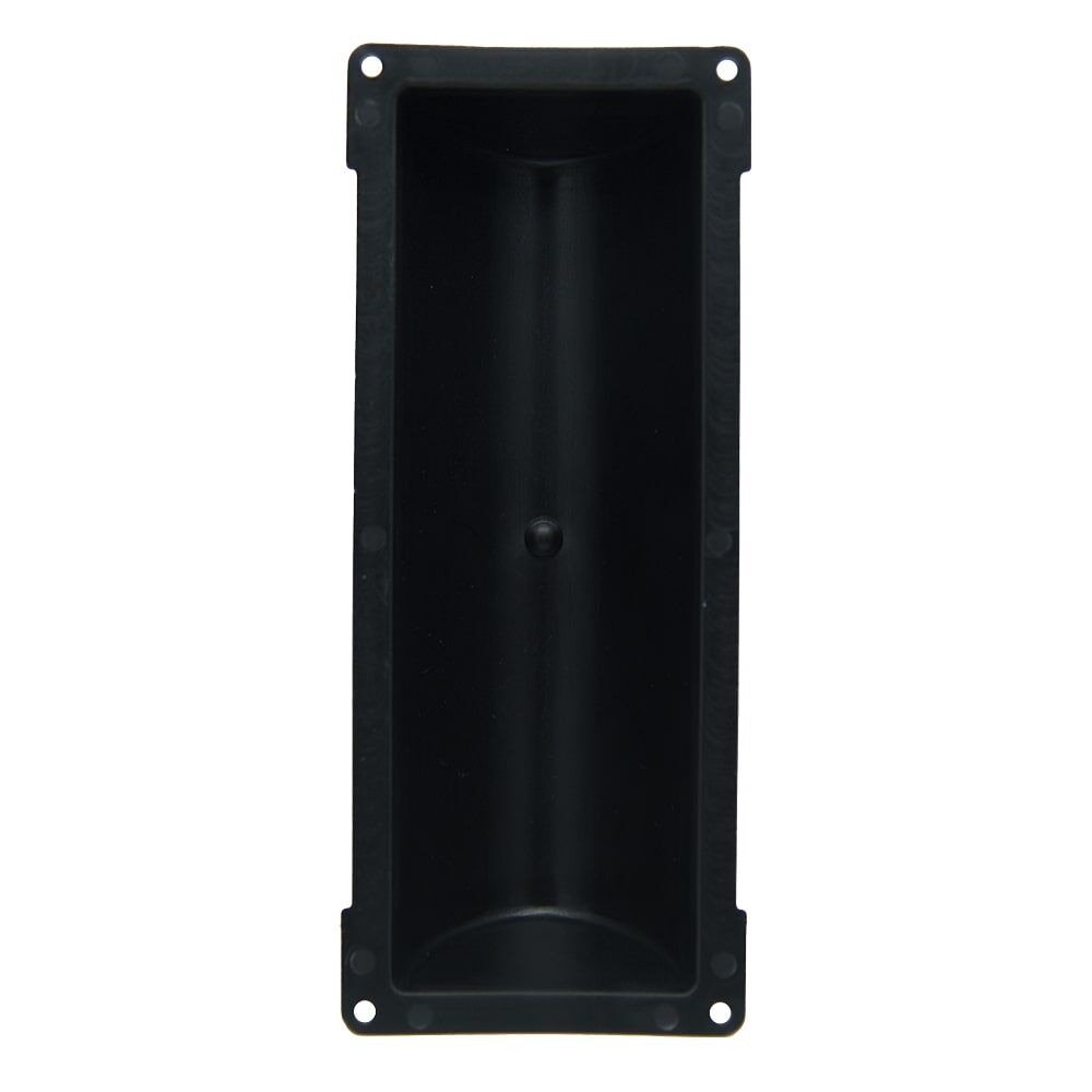 Rückseite: schwarze Gehäuseschale des Wildwarners