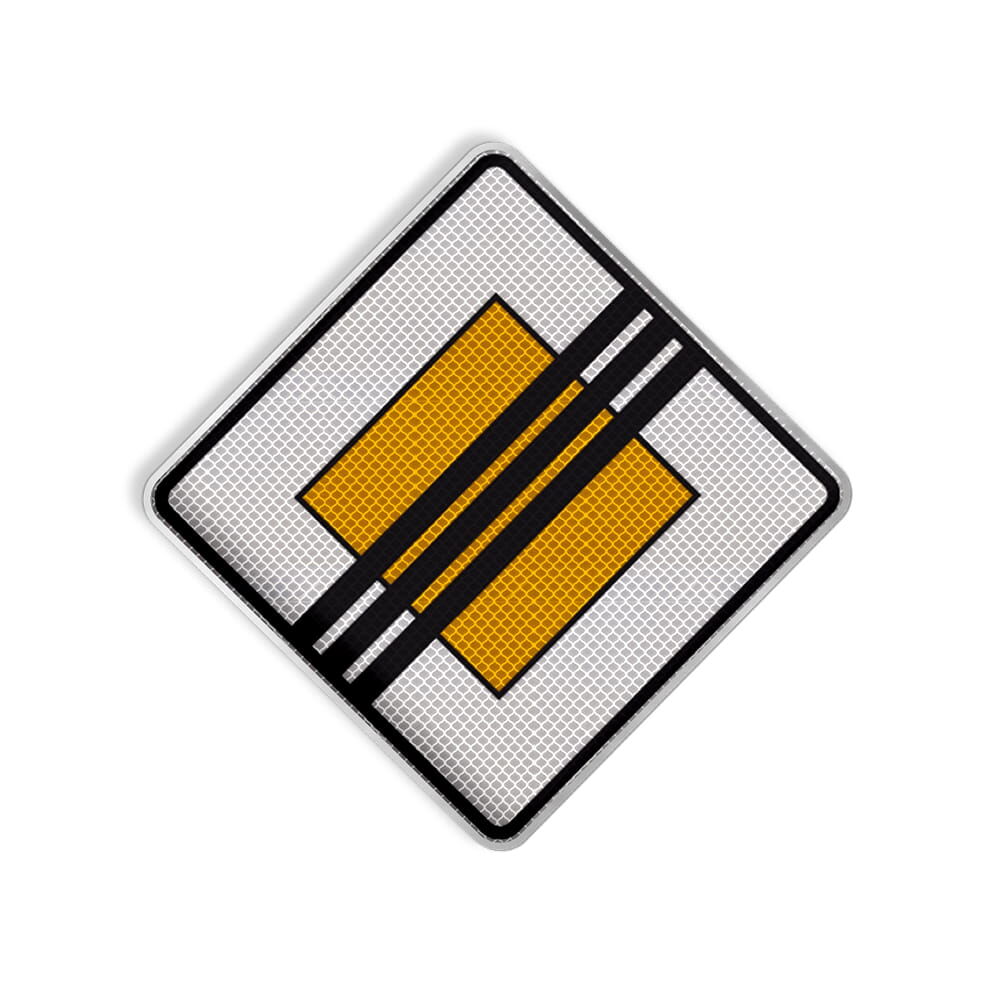 VZ 307 Ende der Vorfahrtstraße VZ 307 Ende der Vorfahrtstraße