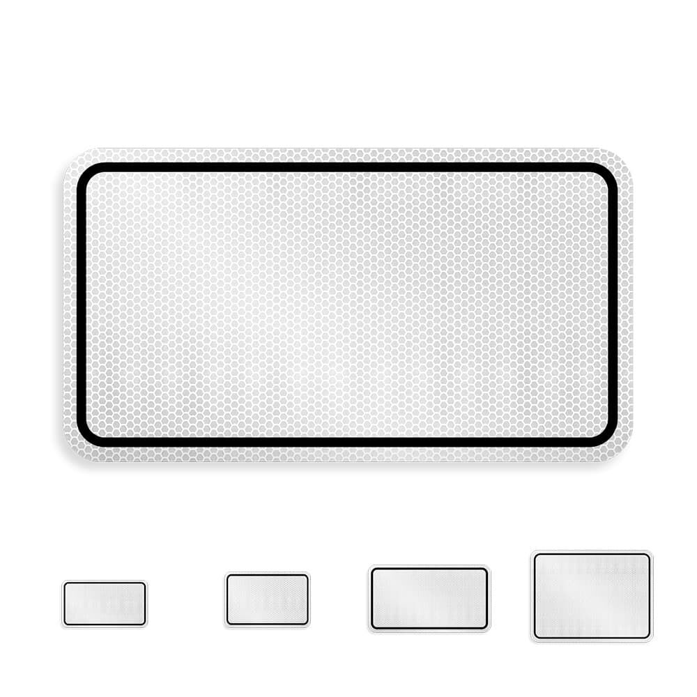 RA2-Folie für Zusatzschilder, weiß, verschiedene Formate