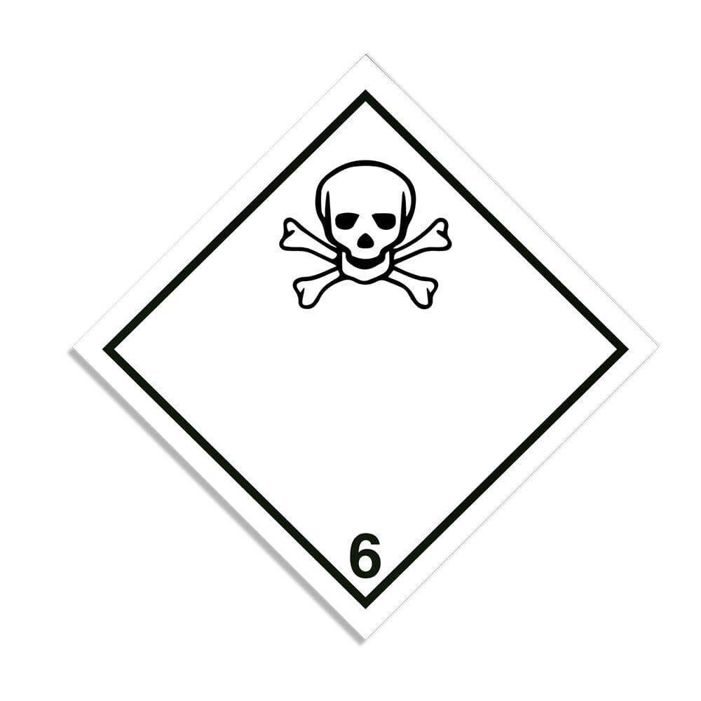 ADR Gefahrzettel Klasse 6.1 Giftige Stoffe