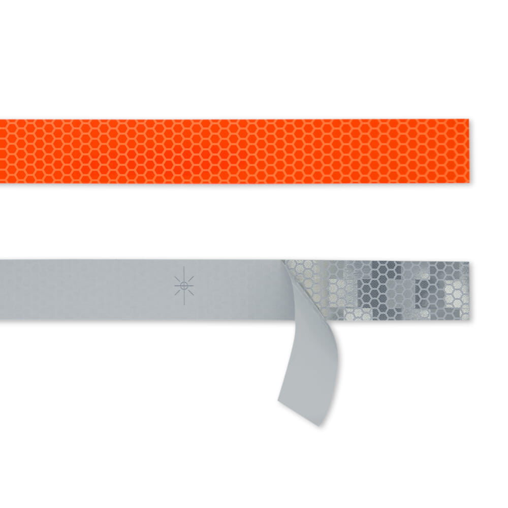 Avery Reflexband V-8000, 25 mm Streifen der Vorder- und Rückseite