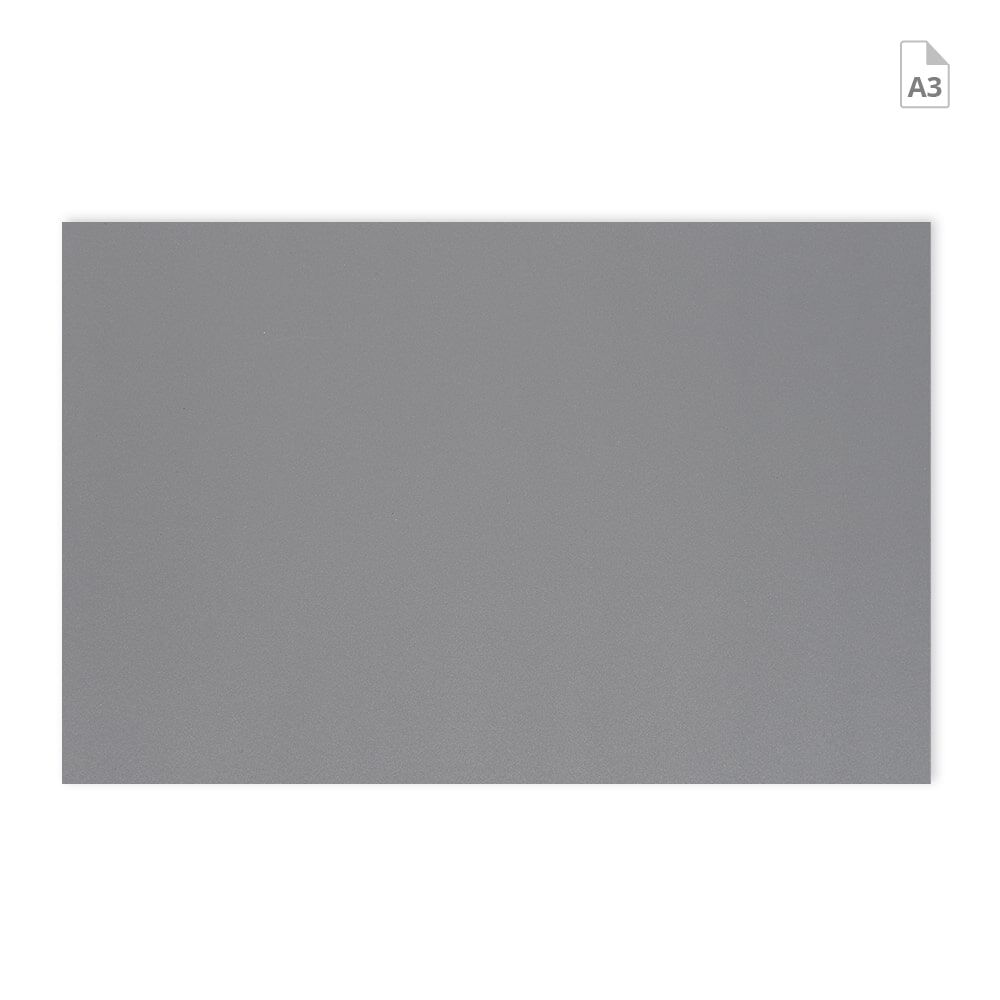 Zuschnitt A3 ORALITE Superlens 3000, silbergraue Vorderseite