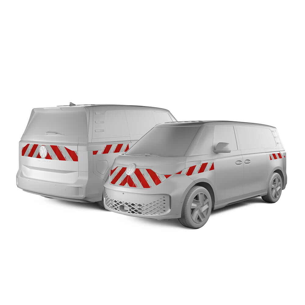 VW ID Buzz Warnmarkierung ab 2022 Heckklappe Komplettsatz