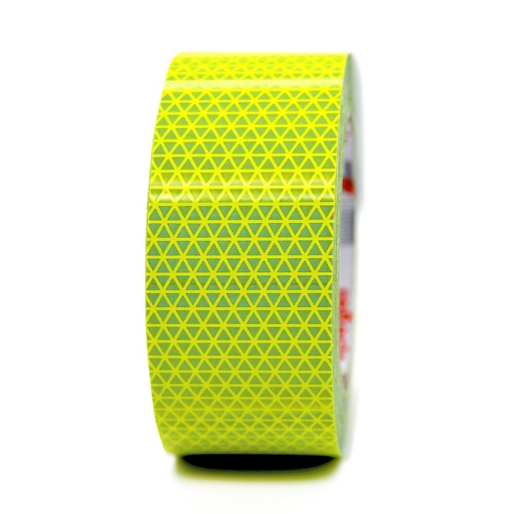 Orafol ORALITE Reflexband VC 612 fluor-lime, 50 mm Rolle, Frontansicht
