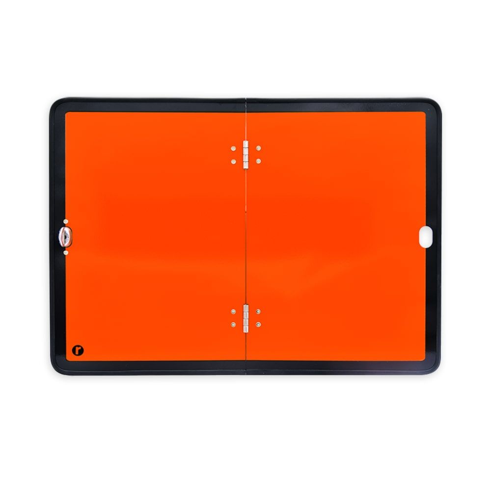 Reflecto ADR-Tafel vertikal klappbar mit Kantenschutz, Vorderansicht