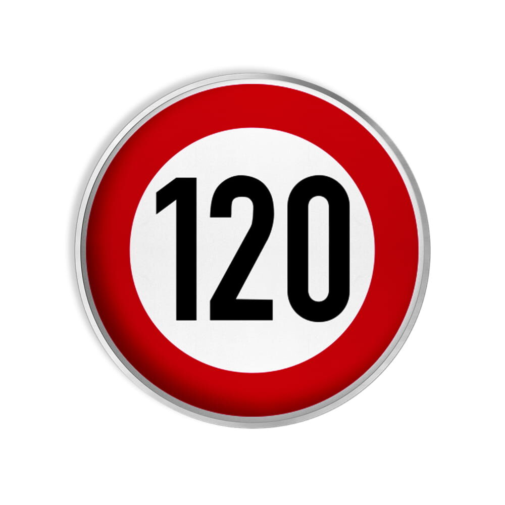 VZ 274-120 Zulässige Höchstgeschwindigkeit 120 km/h