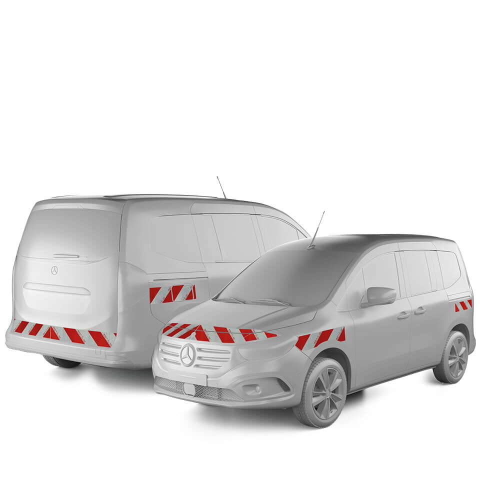 Mercedes Benz EQT (W420, lang) Warnmarkierung ab 07-2023