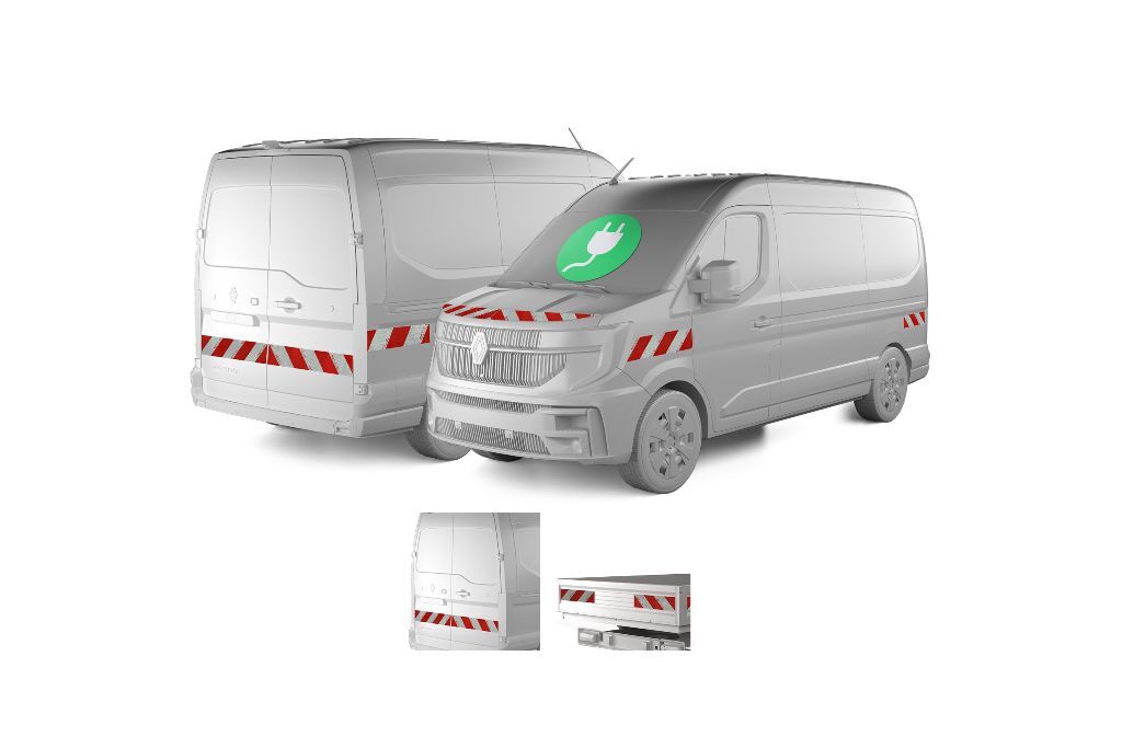 Renault Master E-Tech Elektrisch Warnmarkierung ab 10-2024