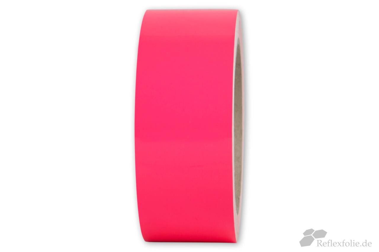 50 mm Fluorband-Rolle Orafol ORACAL 7510 pink, Seitenansicht