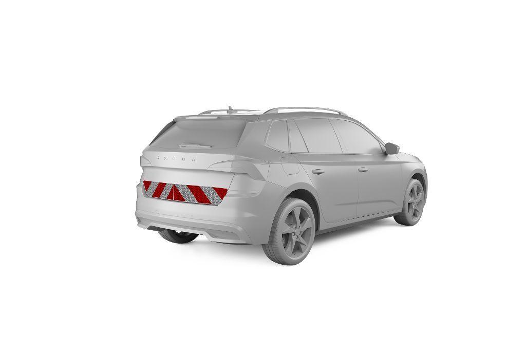 Skoda Kamiq Warnmarkierung 2019 - 2023 Heckmarkierung