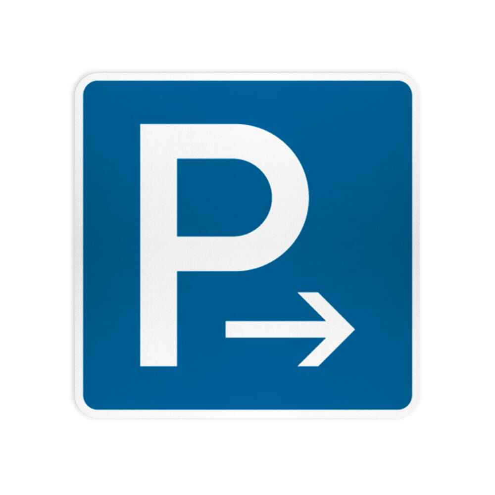 VZ 314-20 Parken Ende Aufstellung rechts oder Anfang Aufstellung links VZ 314-20 Parken Ende Aufstellung rechts oder Anfang Aufstellung links