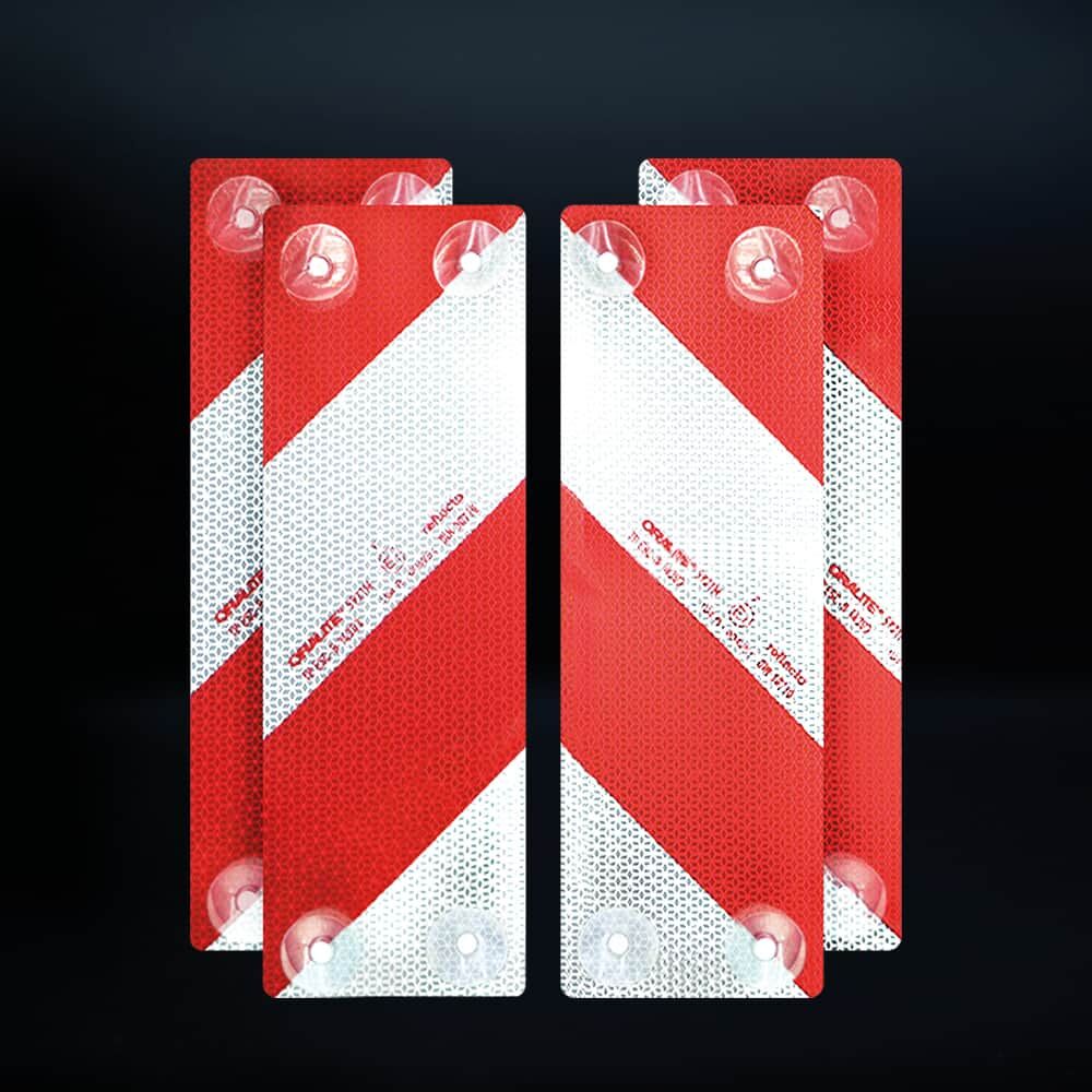 Reflecto 5921M Warnmarkierungselemente, reflektierend, auf schwarzem Hintergrund