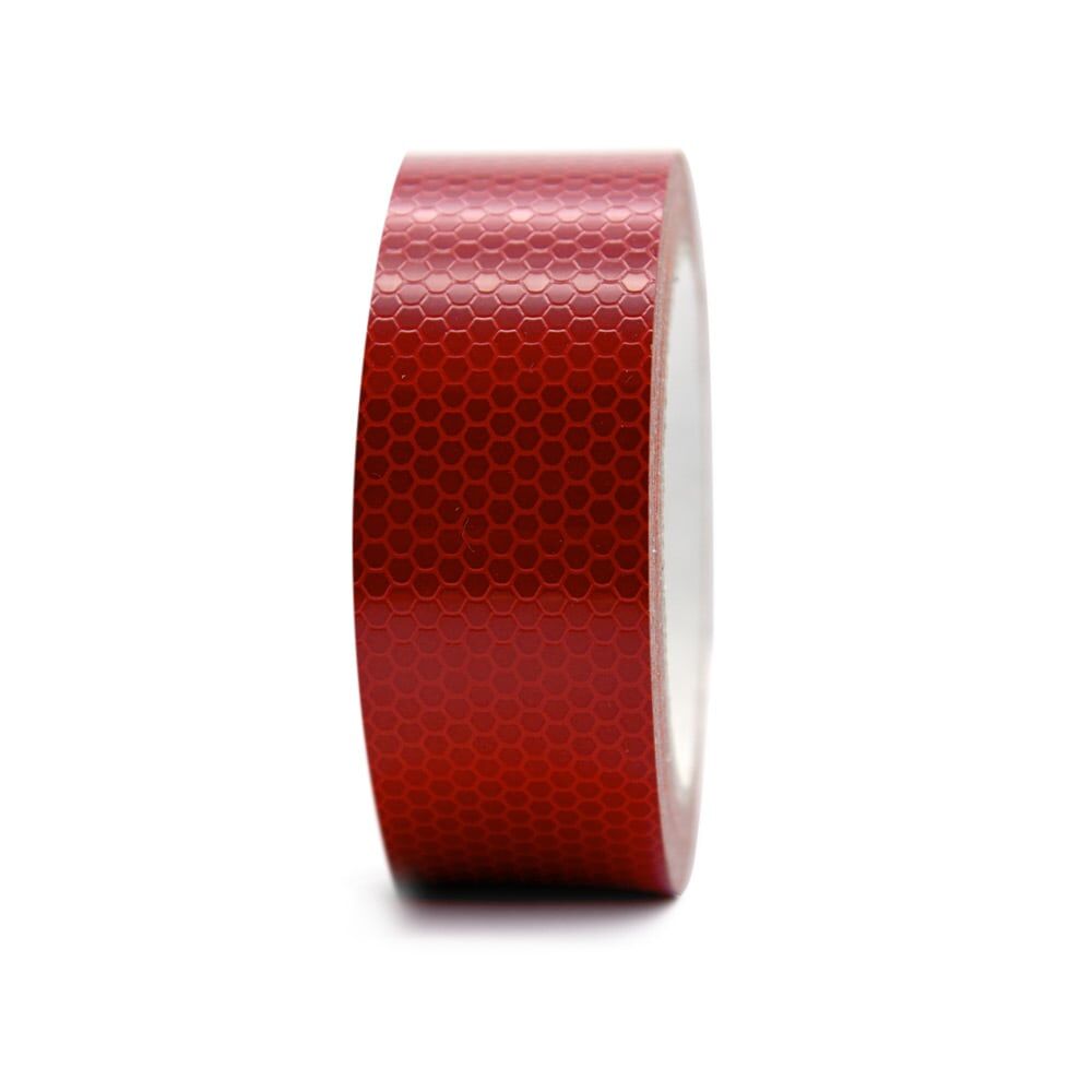 Rolle Reflektorband in rot, 40 mm mit Wabenstruktur für Bahnsignale