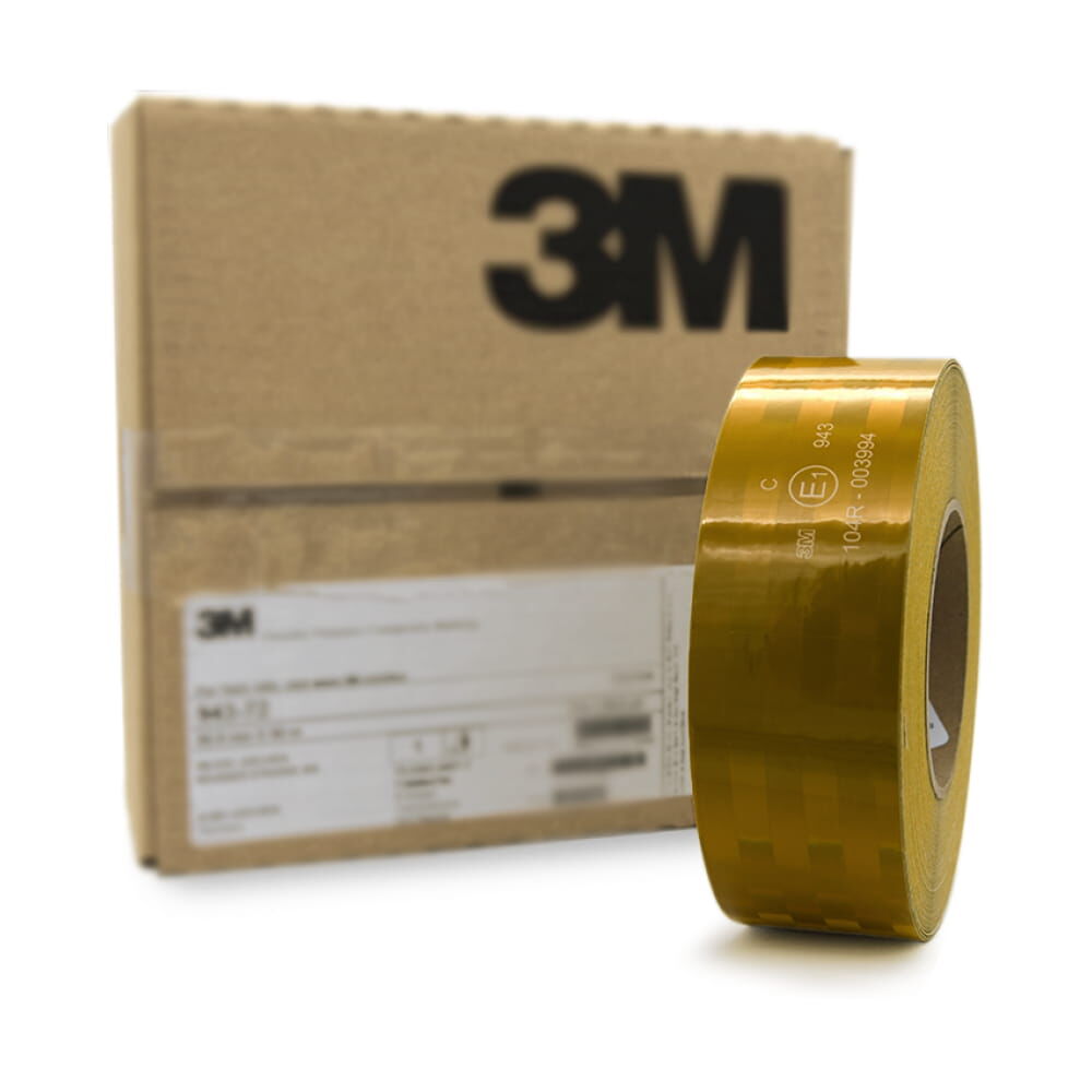 3M 943 50 m Rolle in gelb vor Originalkarton