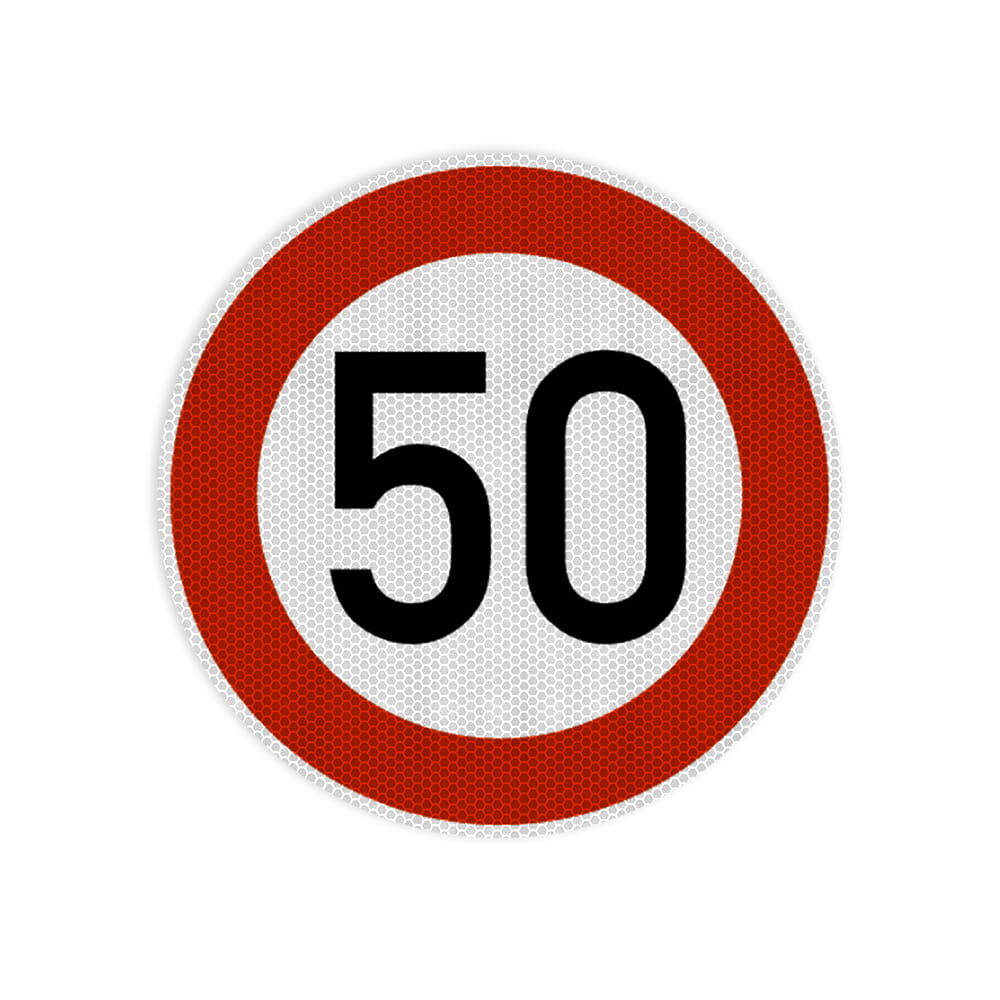 VZ 274-50 Zulässige Höchstgeschwindigkeit 50 km/h VZ 274-50 Zulässige Höchstgeschwindigkeit 50 km/h