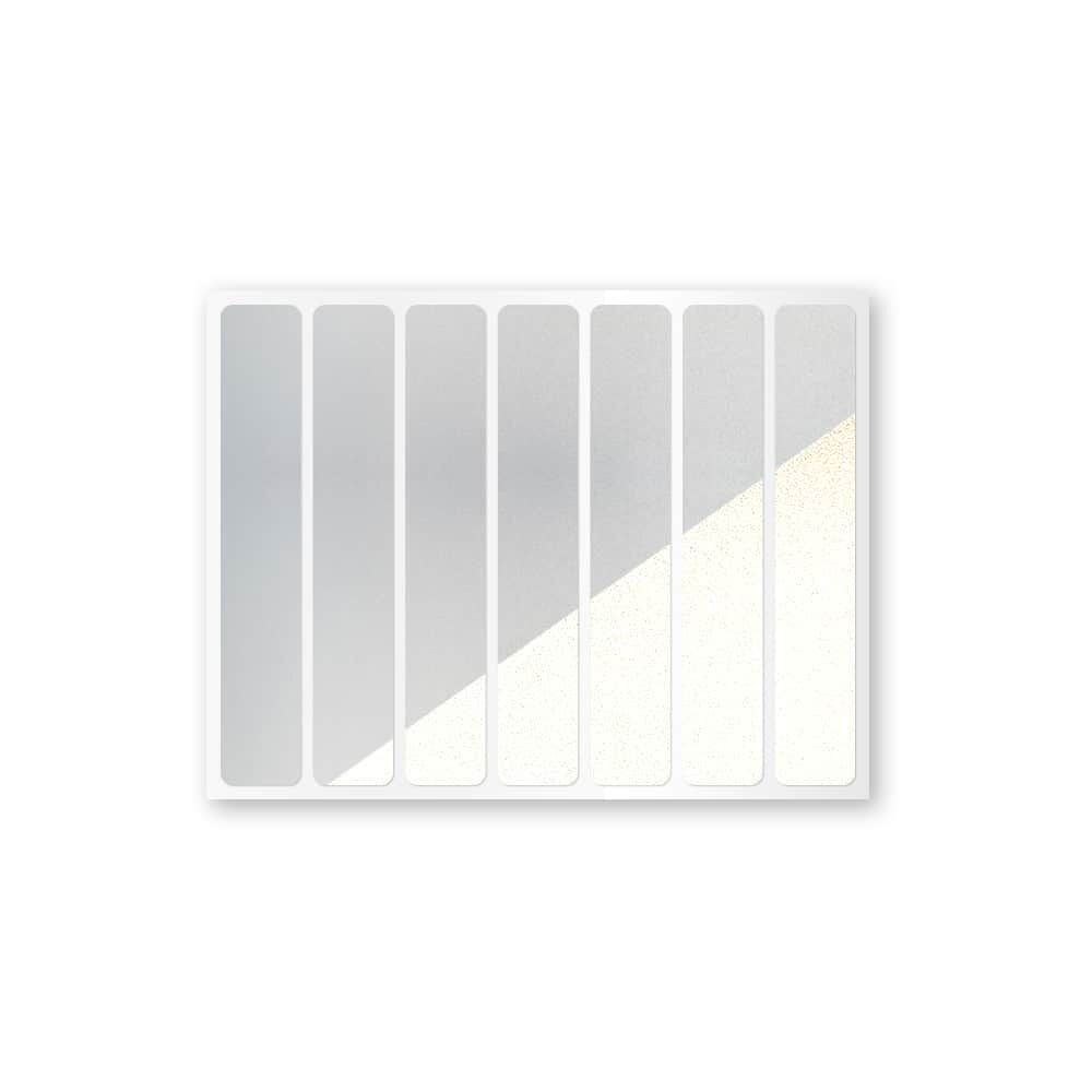 Reflexsticker Light Streifen in Weiß auf Stickerbogen