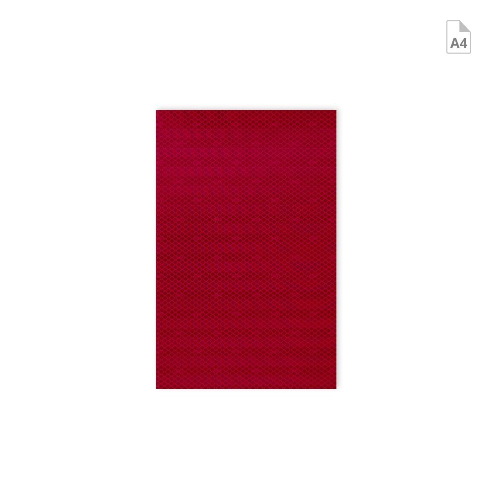 Zuschnitt 3M Reflexfolie 3430 DIN A4 rot