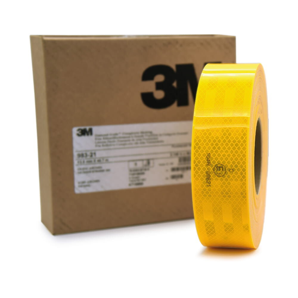 3M Konturmarkierung 983 fluor-gelb, Rolle vor Originalkarton