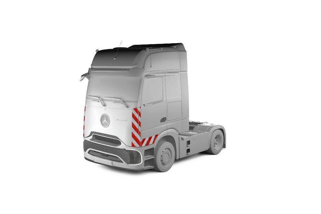 Mercedes Actros L ProCabin mit Komplettwarnmarkierungssatz, Baujahr 2024