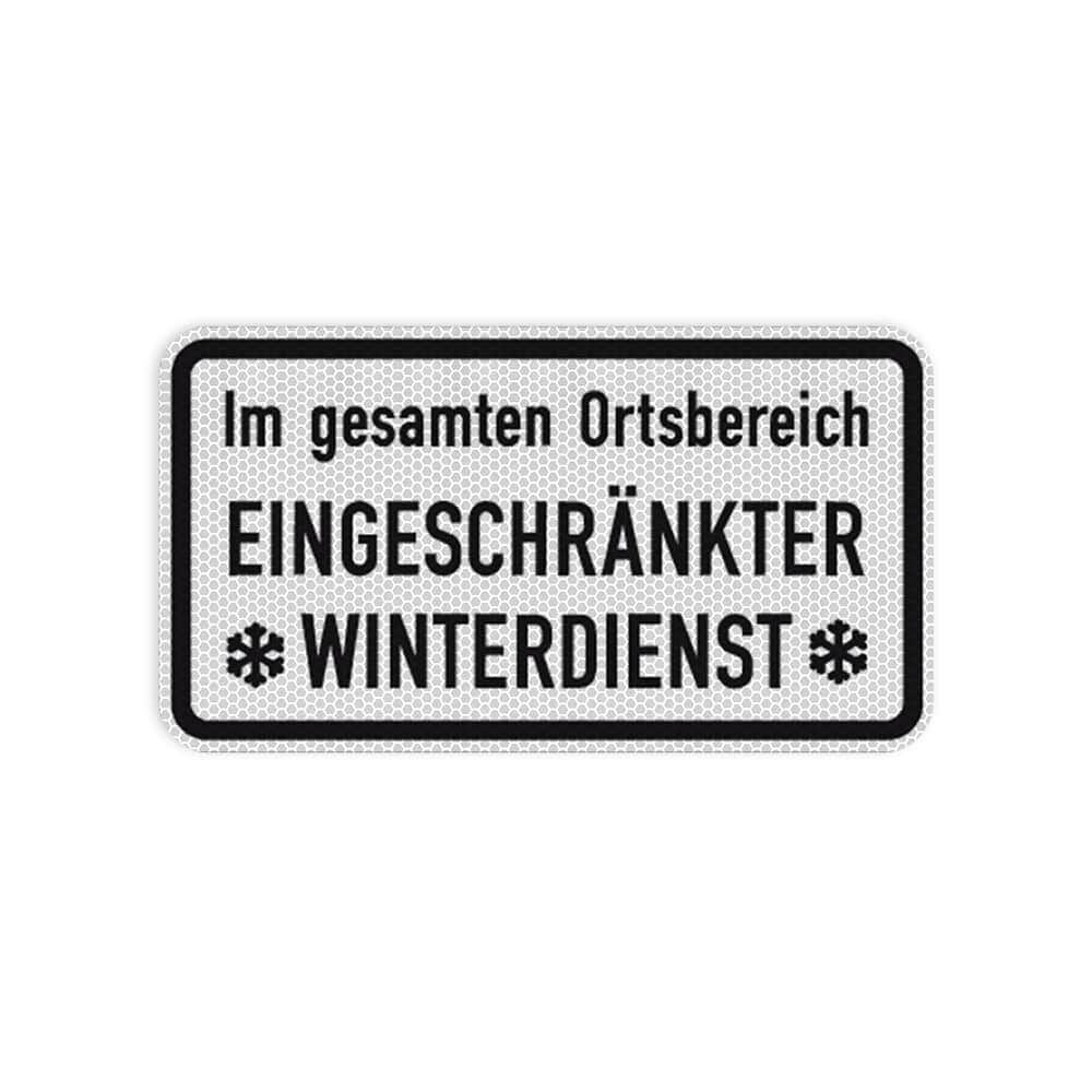VZ 2004 Im gesamten Ortsbereich, Eingeschränkter Winterdiens VZ 2004 Im gesamten Ortsbereich, Eingeschränkter Winterdiens