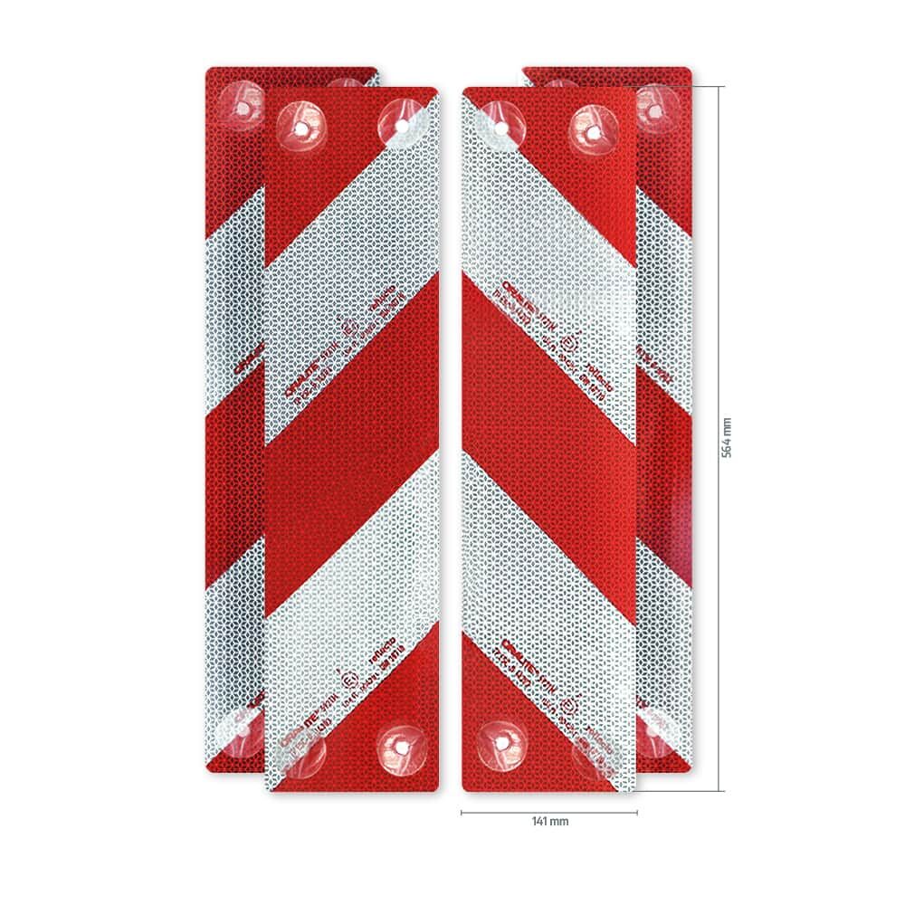 Reflecto 5921M Set, 4 retroreflektierende Markierungselemente, je 141 × 564 mm mit Saugnäpfen