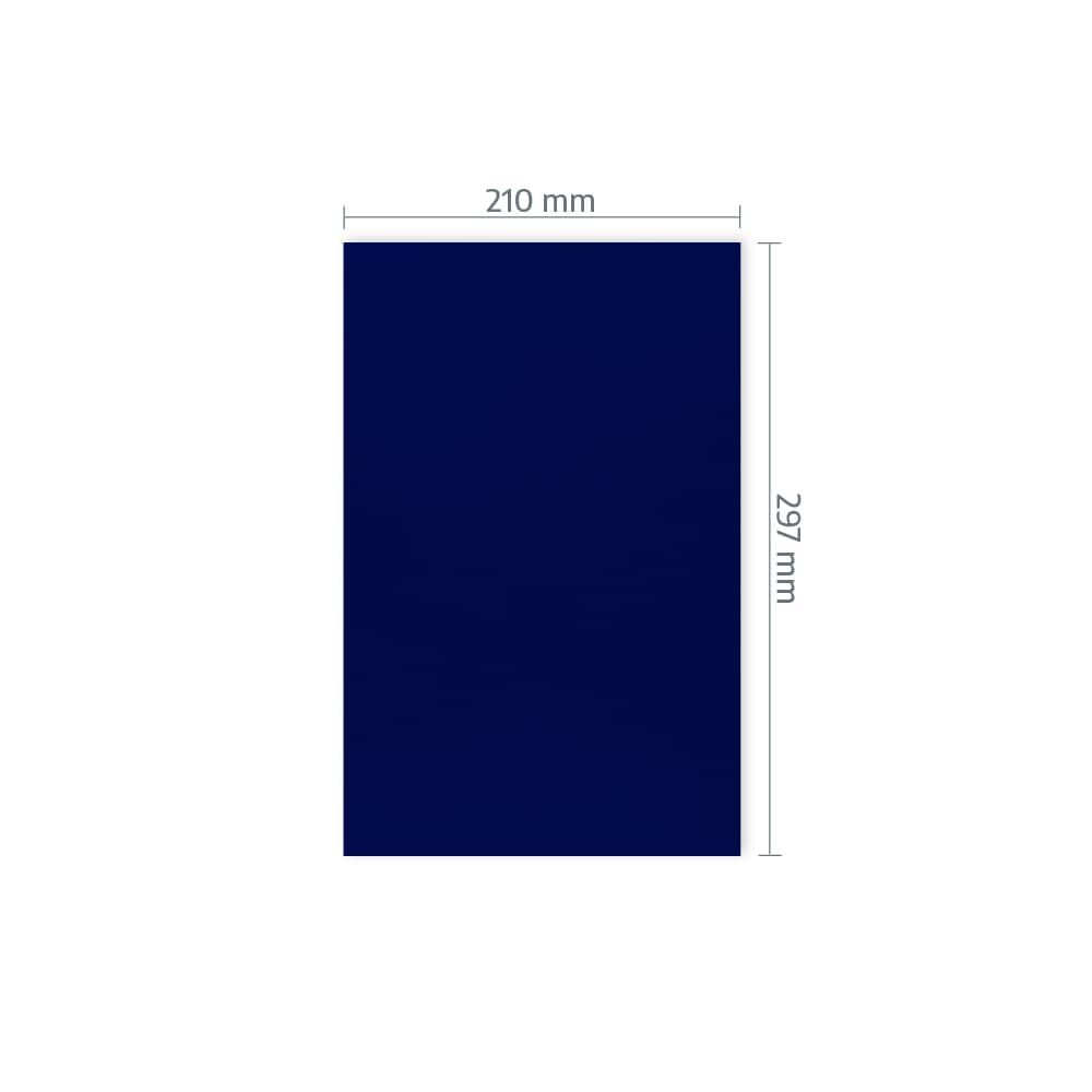 A4-Zuschnitt Orafol 5600E mit Maßangabe 120 × 297 mm