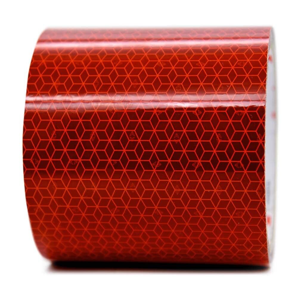 Orafol ORALITE Reflexband VC 170 rot, 100 mm Rolle, Frontansicht